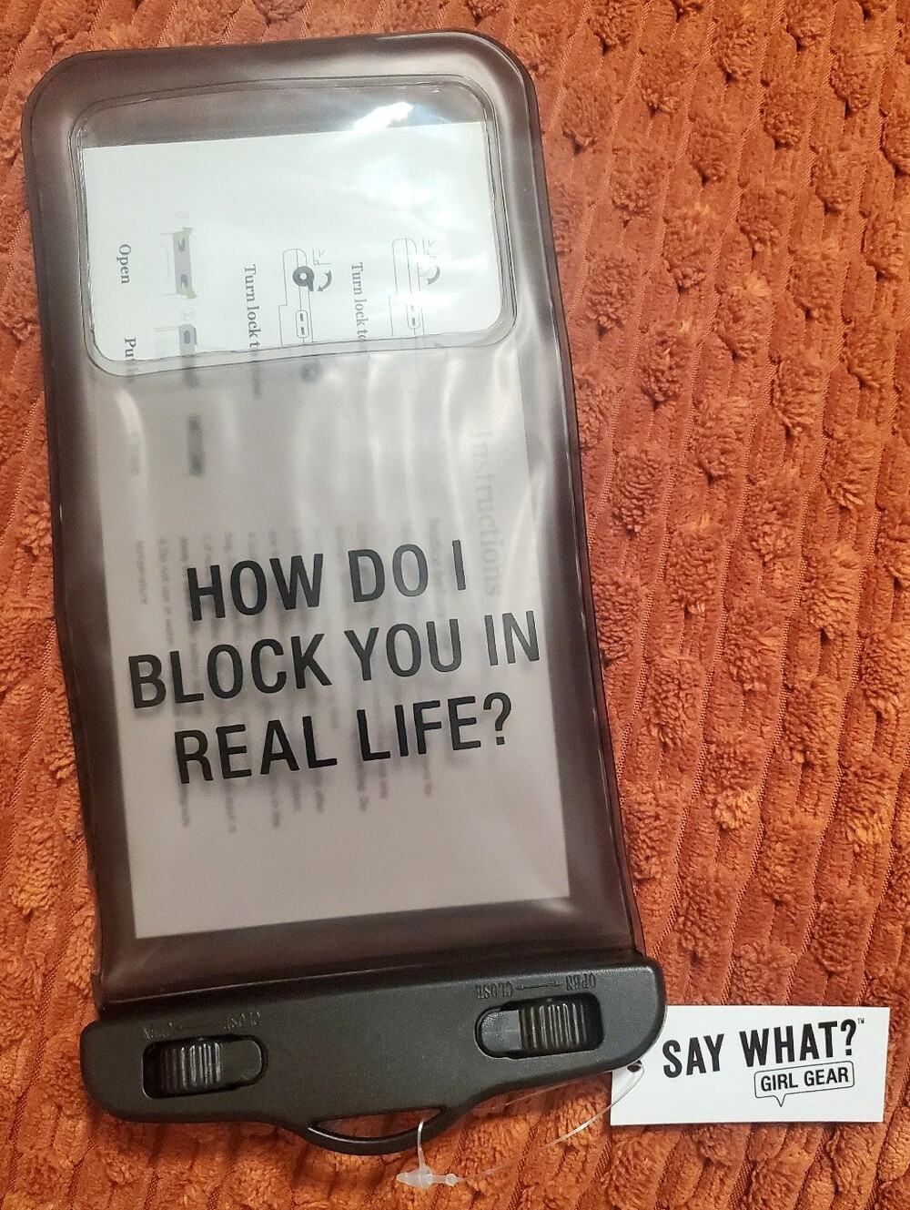 How Do I Block You Waterproof Case